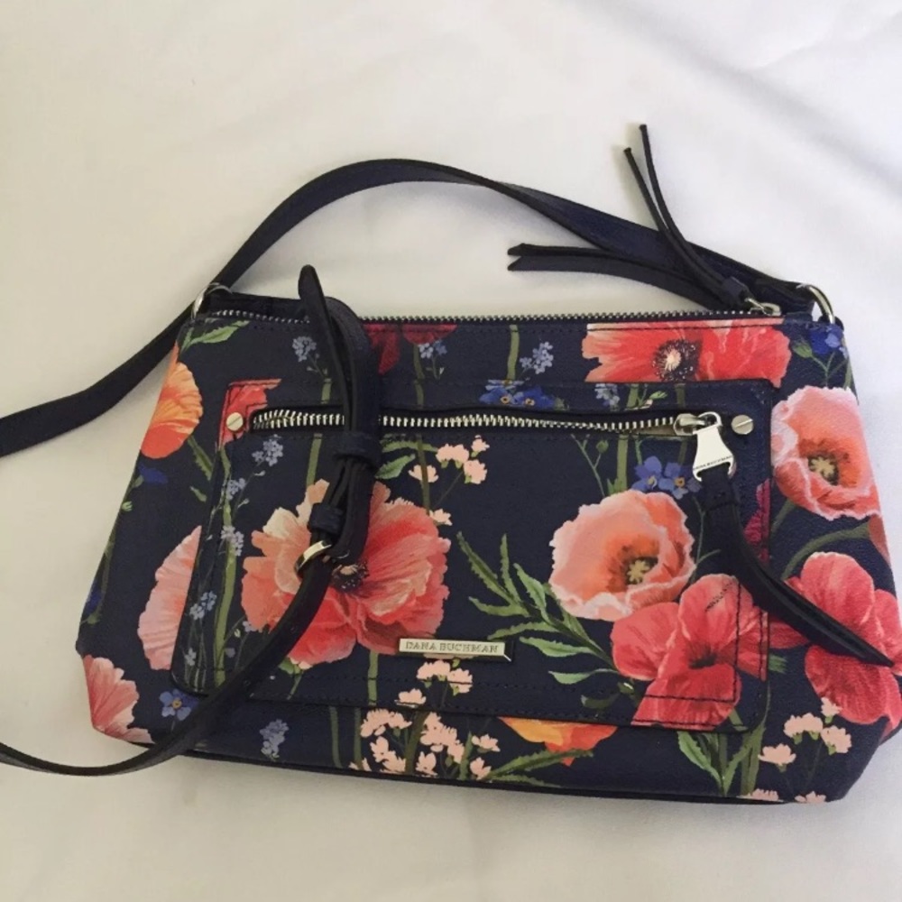 Dana Buchman Medium Size Floral Purse Cross Body